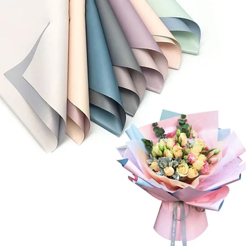 20шт Двусторонняя оберточная бумага для подарков для вечеринок, Упаковочная бумага для цветов, Материал для флористики, Упаковочная бумага для букетов цветов, принадлежности для вечеринок