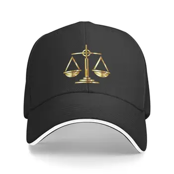 Модная Золотая Бейсболка С Логотипом Scales Of Justice Law для Женщин И Мужчин, Дышащая Кепка Юриста Для Юридической Вечеринки, Шляпа Папы На Открытом воздухе